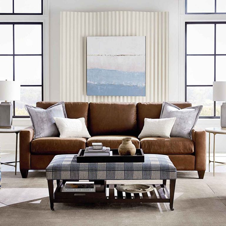 Custom leather sofa