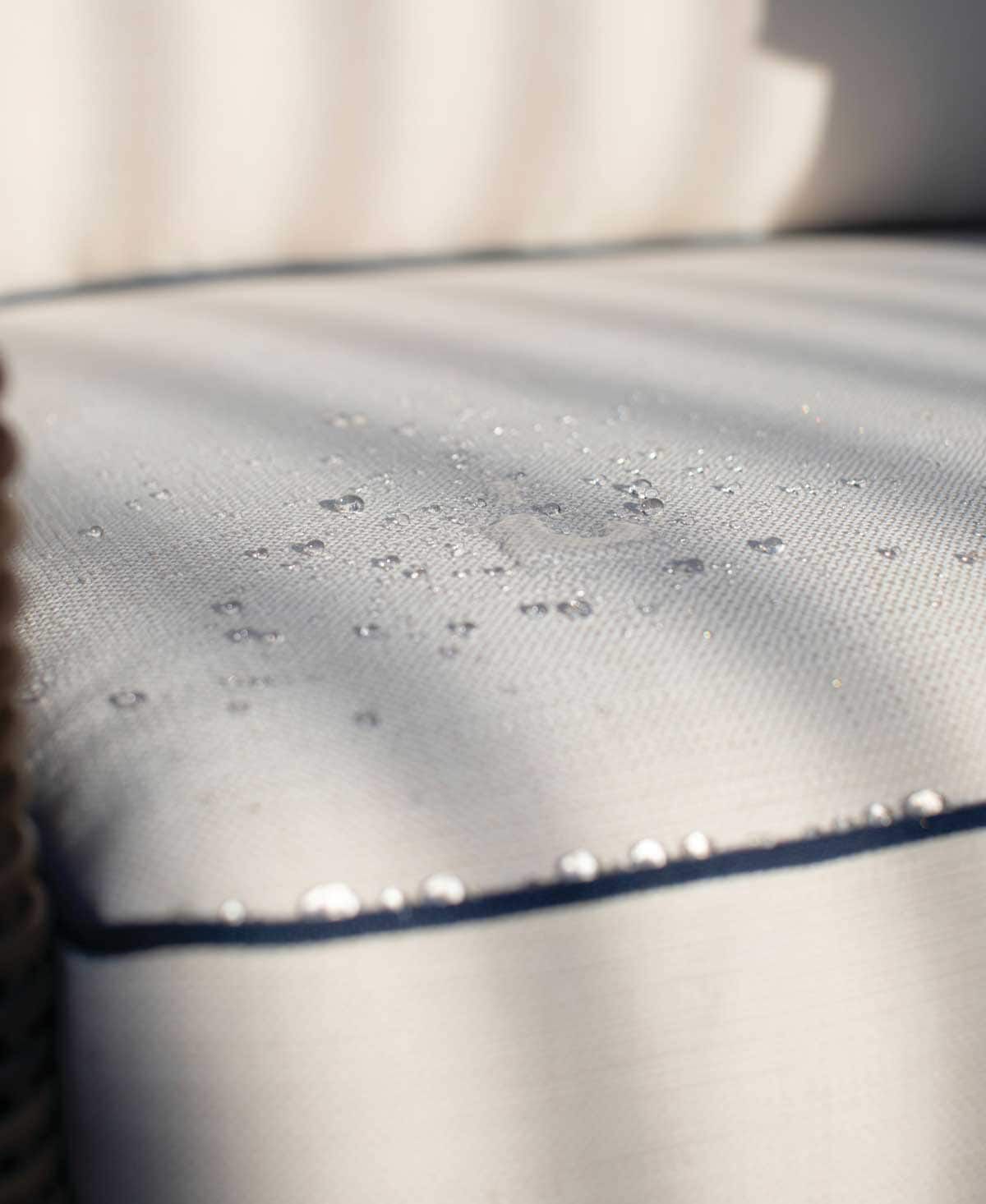 water droplets on a couch cushion, not soaking in water droplets on a couch cushion, not soaking in