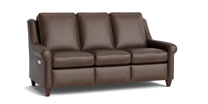 Reclining Leather Sofa image number 1