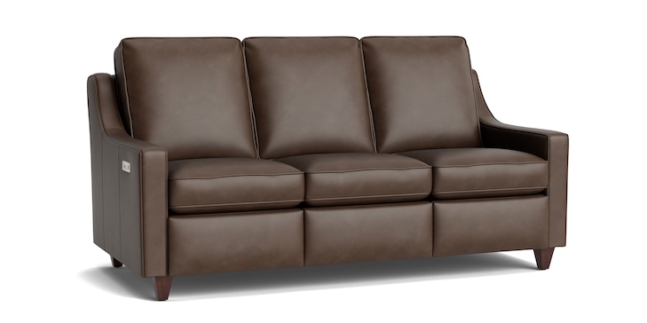 Reclining Leather Sofa image number 1