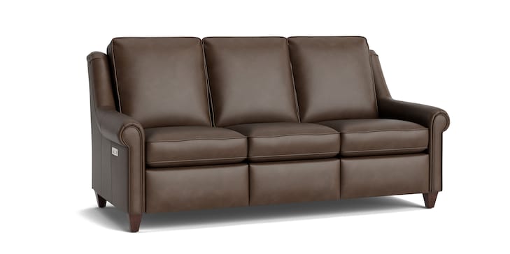 Reclining Leather Sofa image number 1