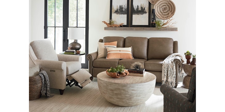 Reclining Fabric Chair image number 1