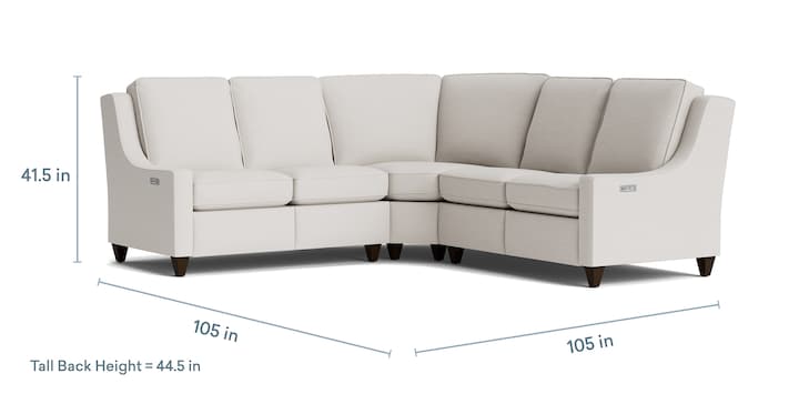 Reclining Fabric L Sectional image number 4