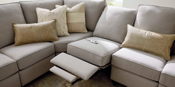Reclining Fabric L Sectional image number 3