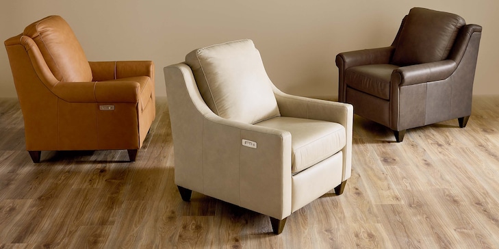 Reclining Leather Chair image number 3
