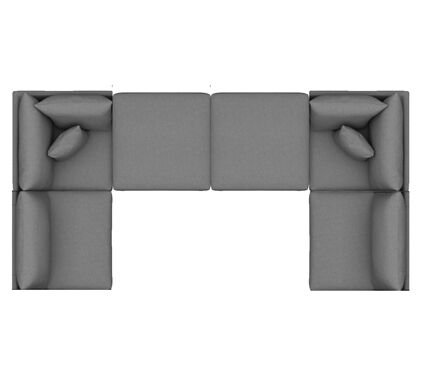 Open U-Shape sectional configuration Open U-Shape sectional configuration