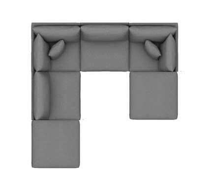 Cozy U-Shape sectional configuration Cozy U-Shape sectional configuration