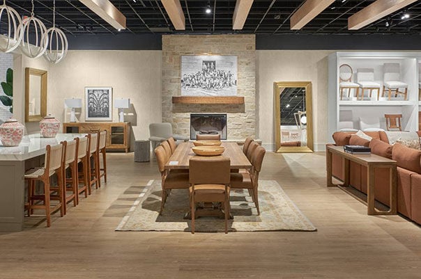 Retail store foyer with furniture Retail store foyer with furniture