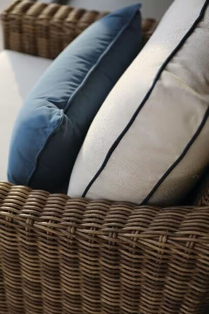 cushions on a wicker chair cushions on a wicker chair