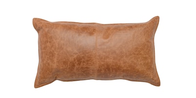 Leather Dumont Chestnut Pillow Cover